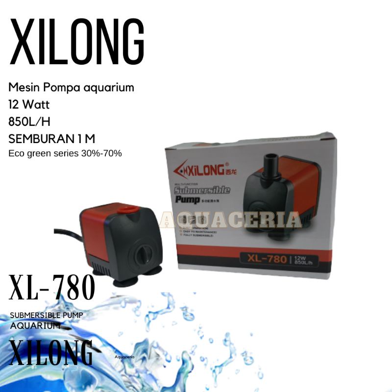 Mesin pompa Aquarium XILONG XL 780 Mesin Celup mini Tank aquarium