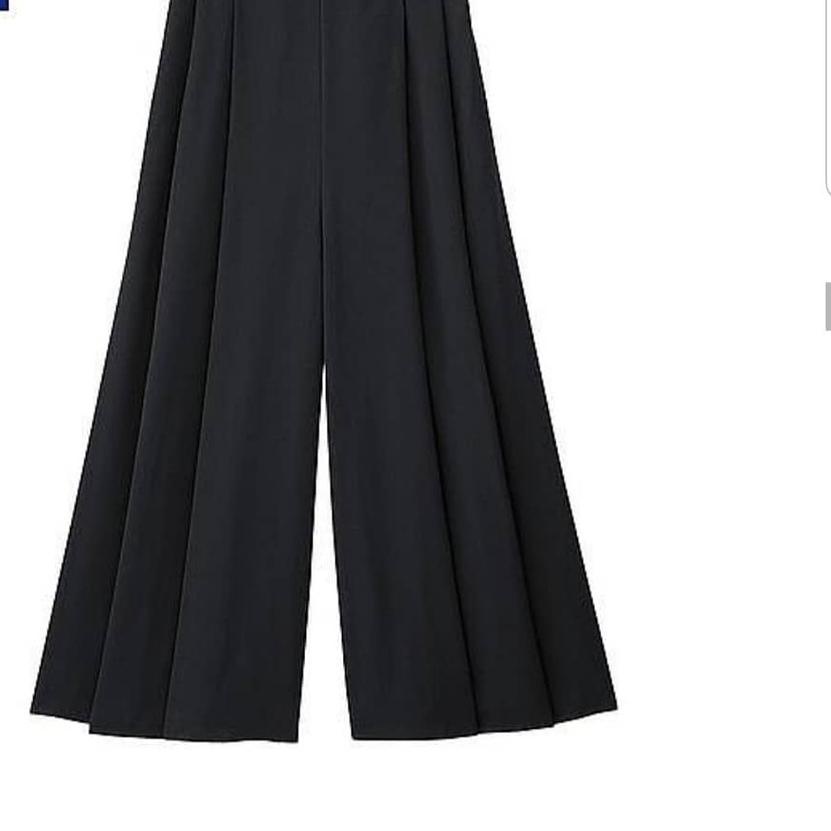 ♡ 1504 - GU UNQ Palazzo Wide Leg Pants | Celana Kulot Uniqlo Panjang ✳