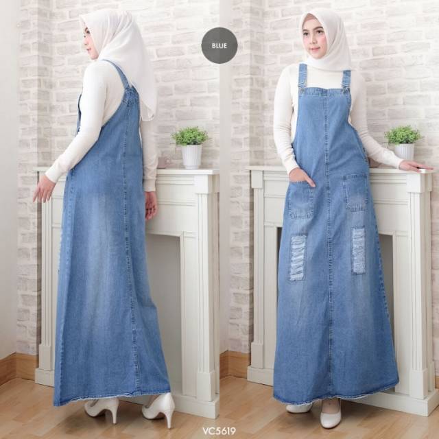 OVERALL JEANS JAMELA BAJU MUSLIM TERNAMA