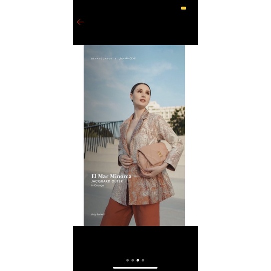 READY EL MAR MINORCA JACQUARD OUTER - ORANGE L