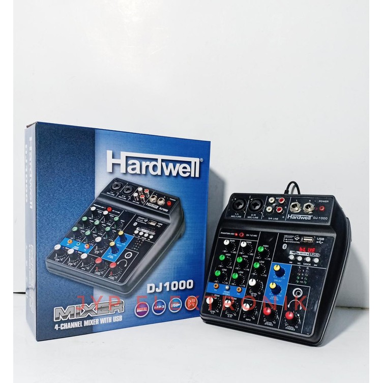 Mixer 4 channel Hardwell DJ 1000 / DJ1000 / DJ-1000 USB Bluetooth Efek