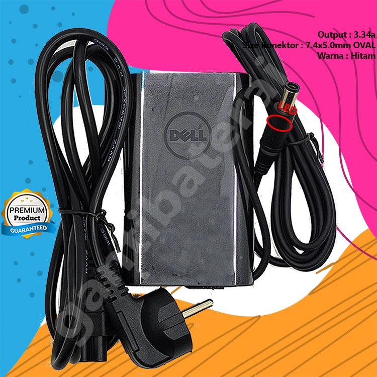 Adaptor Charger Laptop DELL 19.5V 3.34A 65W 7.4x5.0mm 65W Original