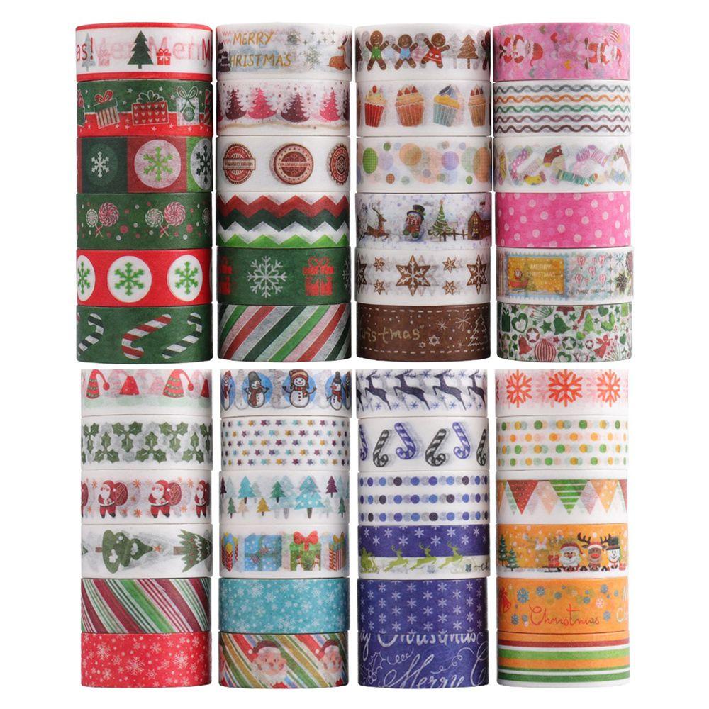 Nanas 24 Pcs/set Washi Tape Kualitas Tinggi Merry Christmas Gadis Hati Kecil Segar Kreatif Alat Tulis INS DIY Bahan