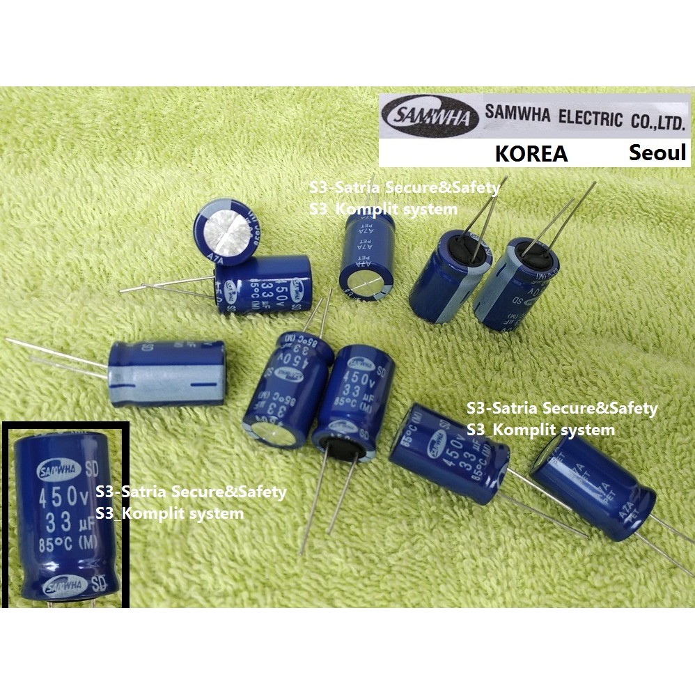 Samwha ELco 33Uf 450V Elko 33 uf 450 V Volt 450Volt