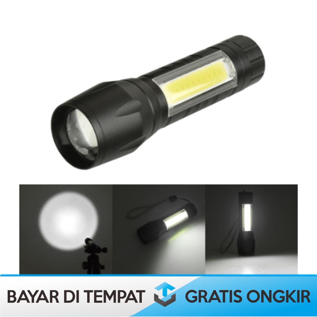 SENTER LED USB RECHARGEABLE TAFFLED ALBINALY SUPER TERANG PORTABLE ORI