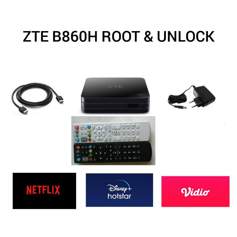 STB B860H root dan unlock + 2 baterai + kode vitv