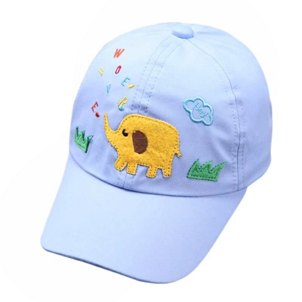 Topi Garu 1- 3 Tahun MAXKENZO Zilvia Store Topi Anak BerKualitas-Baby Blue
