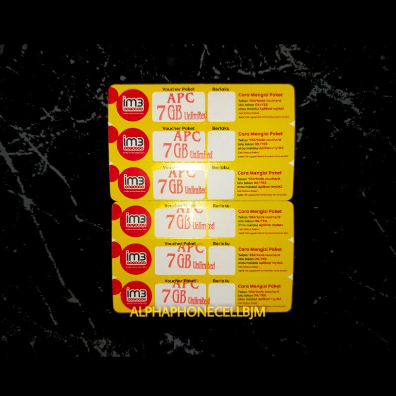 VOUCHER INDOSAT 7GB UNLIMITED