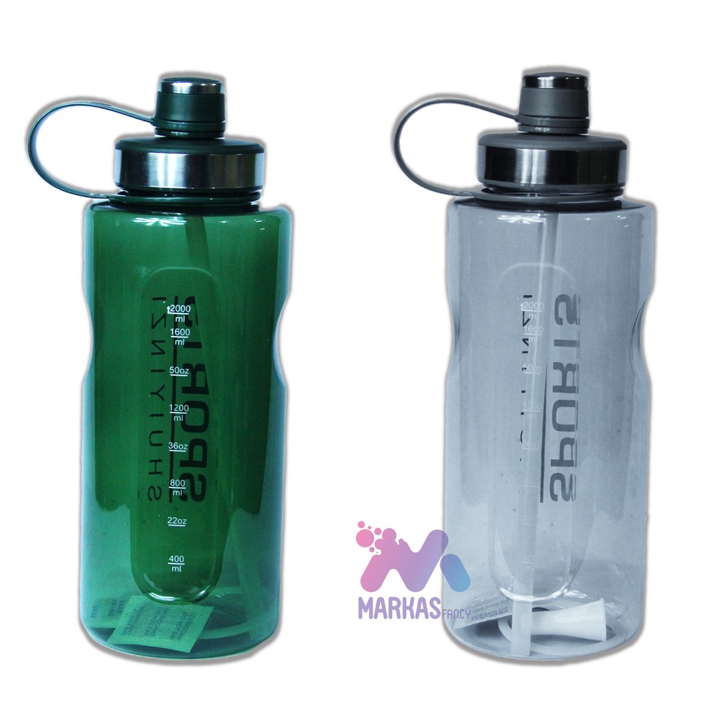 NEW BOTOL MINUM JUMBO 2000 ml BOTOL MINUM SPORT BARU 2 LITER 8851