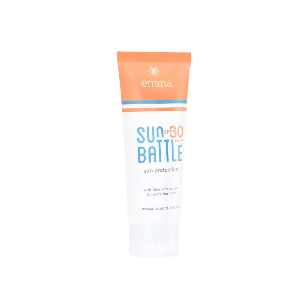 Emina Sun Battle Sun Protection SPF 30 60ml - Sunscreen - Tabir Surya - Pelindung Matahari