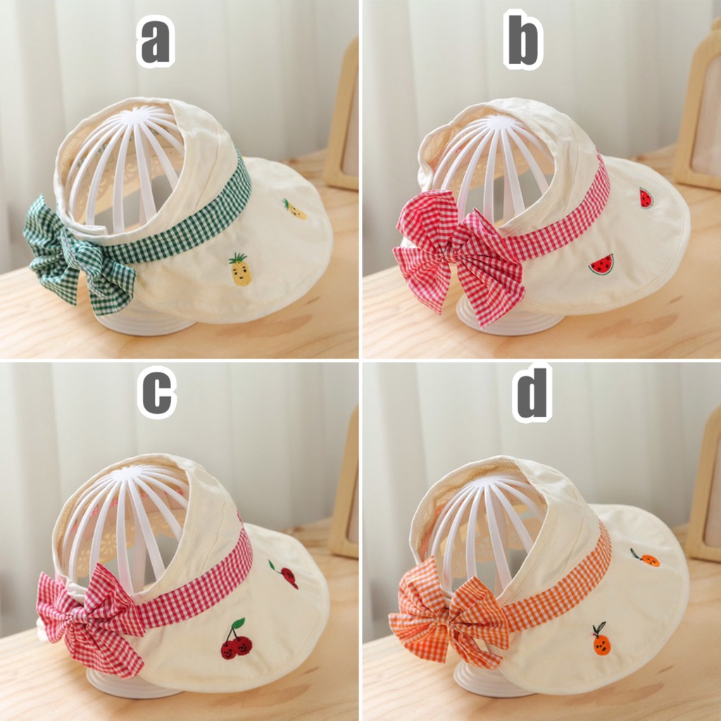 1-5 thn | TOPI PANTAI BUCKET RIBBON HAT ANAK BAYI CATALOG JNY JW