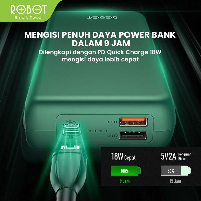 Robot RT31 Powerbank 30000mAh