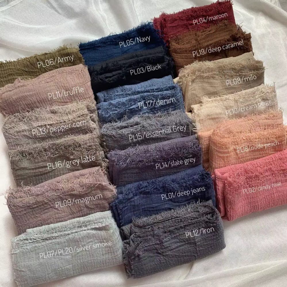 Pashmina Kusut / Hijab Pashmina Lecek / Pashmina Crinkle Premium Part 3-2