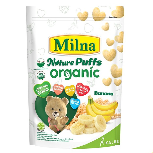 Milna Organic Nature Puffs 15gr