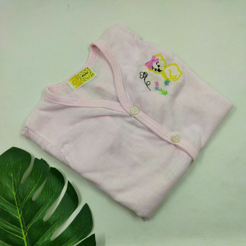 TERMURAH!!! BAJU BAYI SMILE LENGAN PENDEK MOTIF BEAR HALUS DAN LEMBUT COTTON