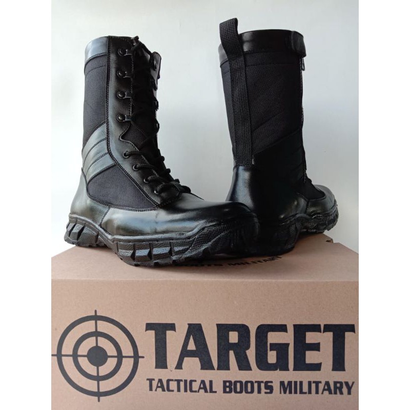 Sepatu PDL JATAH POLRI merek target kulit asli