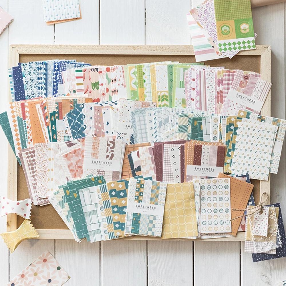 Lanfy Bahan Kertas 10deisgn 50pcs/Lot Scrapbooking Kreatif Membuat Kartu Kertas Tulisan