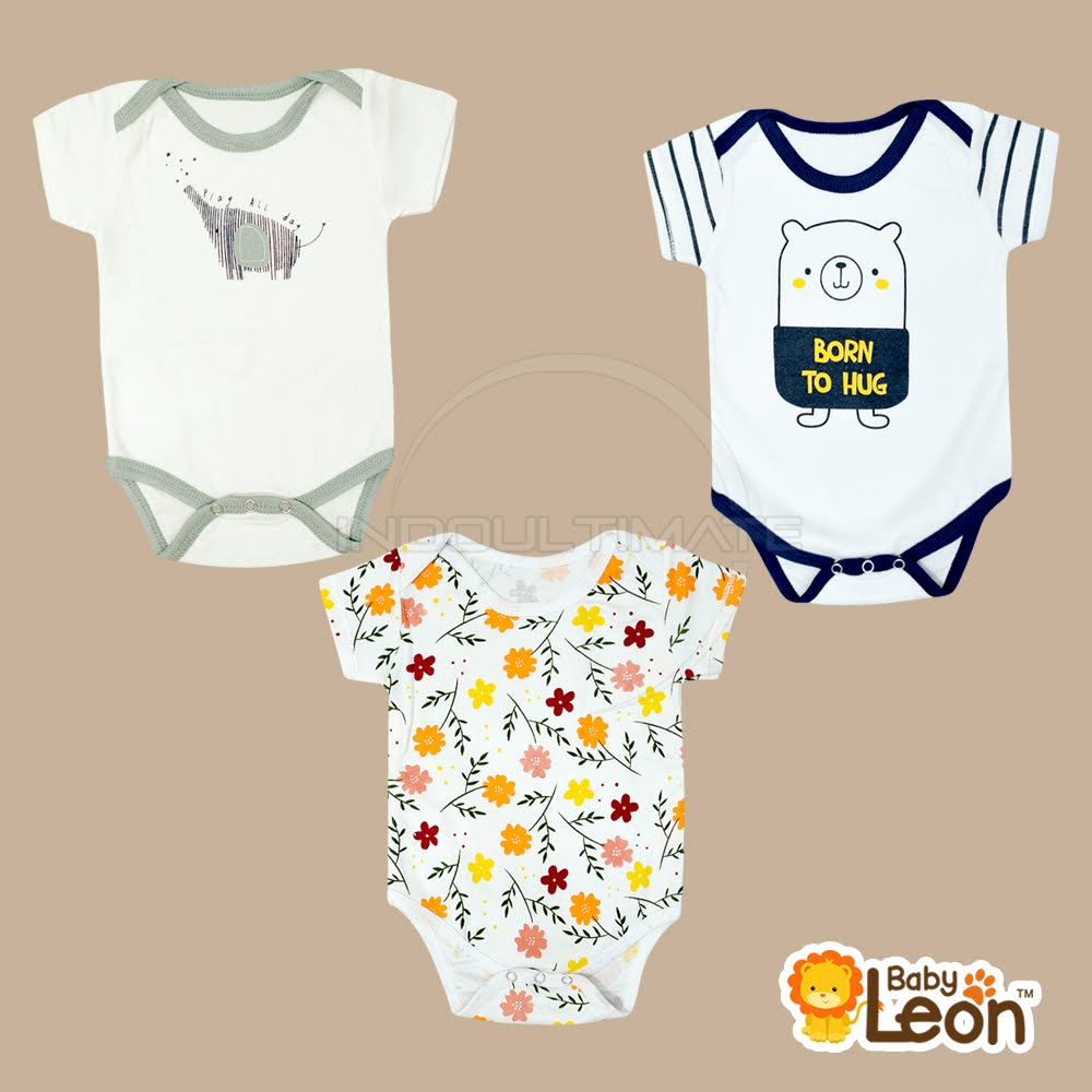 BABY LEON Jumper Bayi Jumsuit Bayi Baru Lahir Newborn JM-A01 Jumpsuit Bayi Baju Bayi Pakaian Bayi