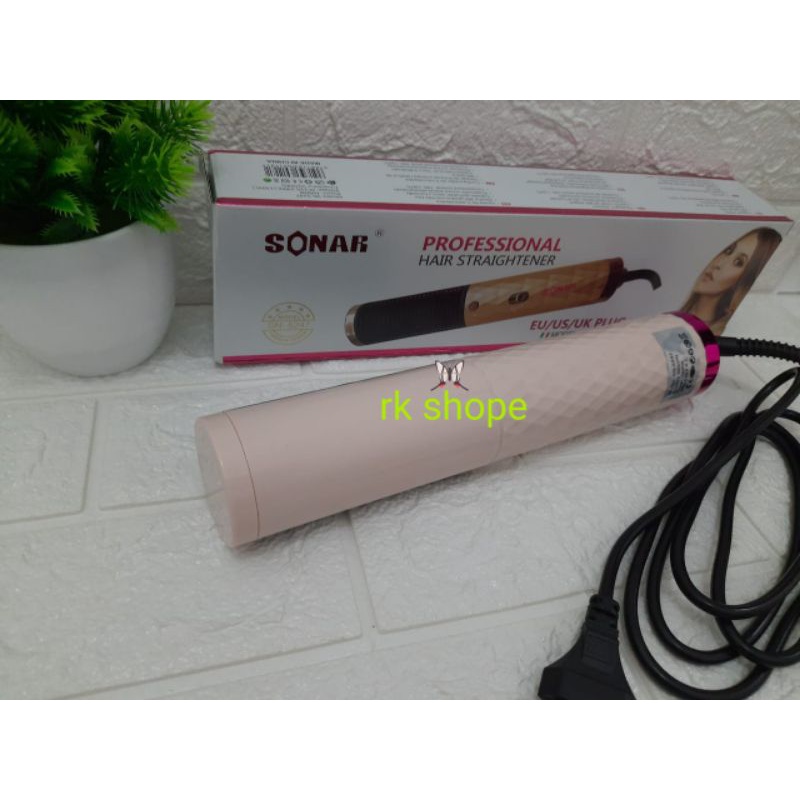 Styling brush hair dryer sisir blow catokan lurus 2in1 sonar