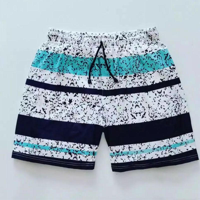 Celana Pendek Pria Surfing Distro Premium Renang Pantai Santai Kolor-Boxer Salur Biru