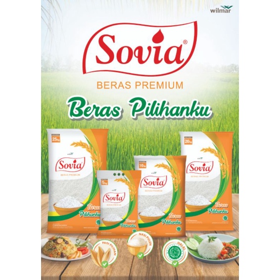 

Beras Premium Sovia 20kg beras pilihan, beras premium