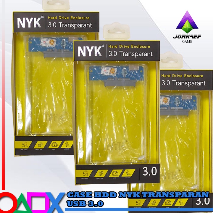 CASING HARDDISK 2.5&quot; EKSTERNAL NYK TRANSPARAN USB 3.0 / CASE HDD EXTERNAL NYK KABEL USB 3.0