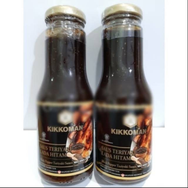 

Kikkoman saus teriyaki lada hitam pck 300 ml