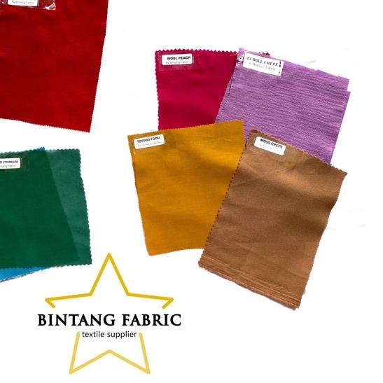 ⅍ 1 Set Handfeel Kain Bintang Fabric ✽
