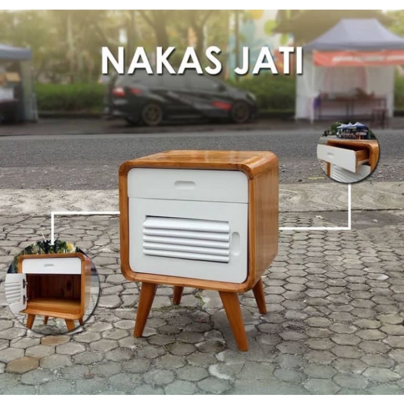 MEJA MINI NAKAS BEDSIDE JATI JEPARA