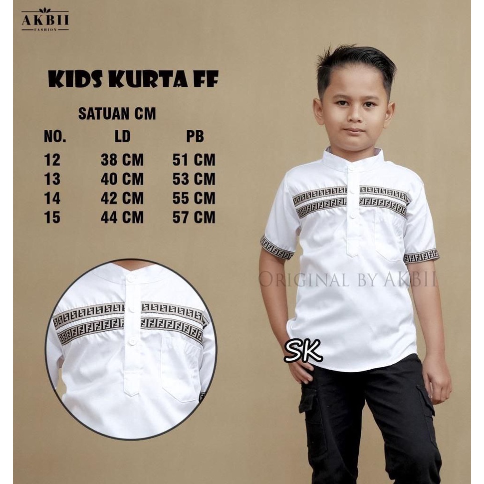 Baju Koko Anak Laki Laki Material Catton Adem Serap Keringat M L XL XXL