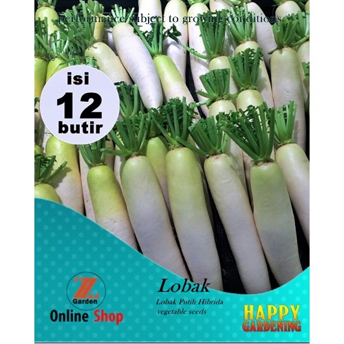 Jual Benih Bibit Biji Tanaman Sayur Wortel Lobak Putih Hibrida Isi12