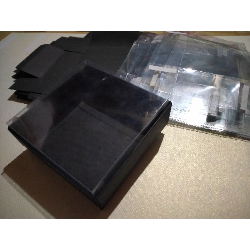 

wadah kertas tutup mika, 20*3*2