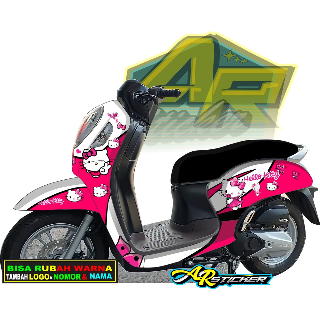 Decal scoopy 2021 / STIKER SCOOPY 2021 / Decal Scoopy full body Full Blok Decal Scopy Dekal New Fi B