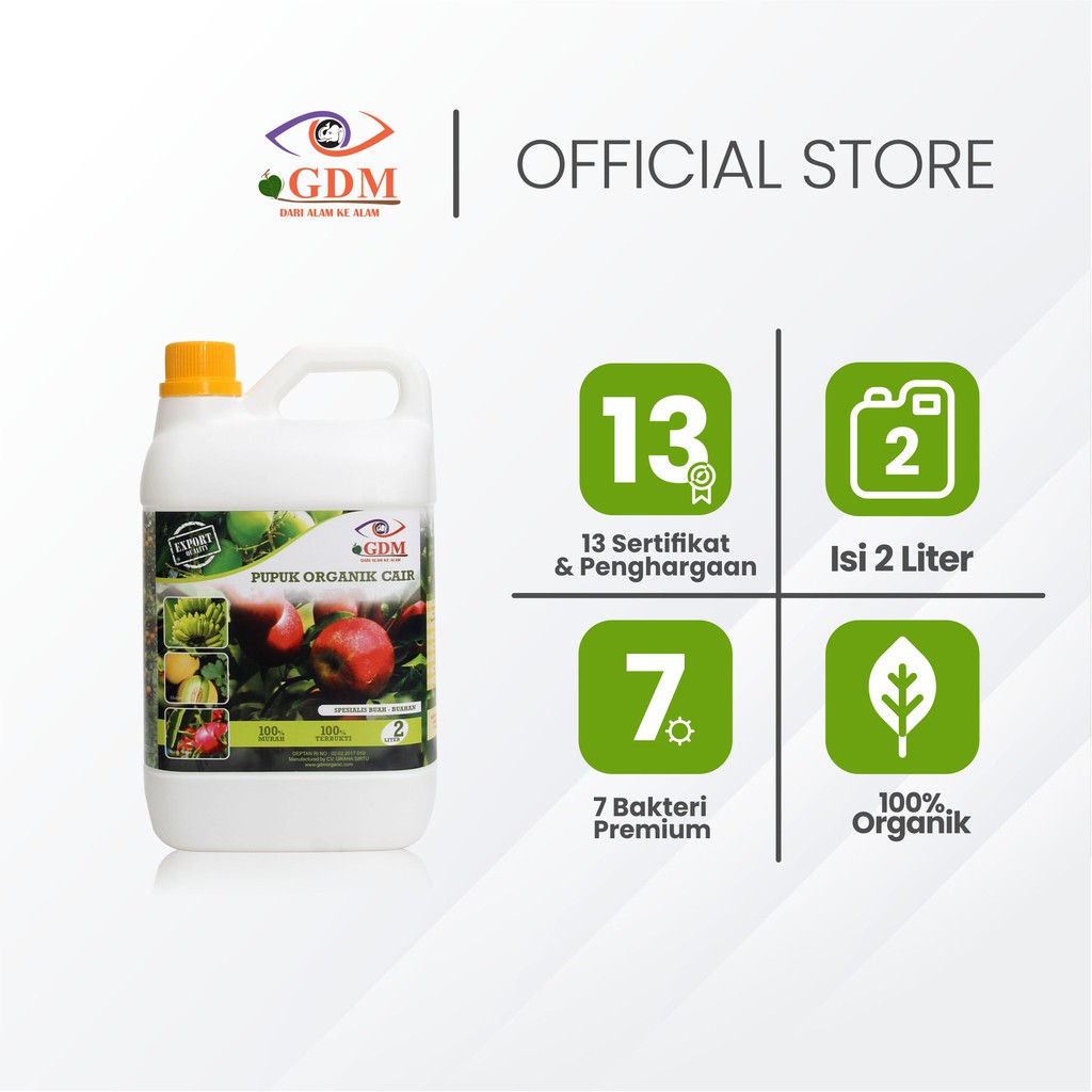 

GDM Pupuk Organik Untuk Tanaman Buah 2Liter