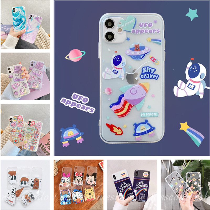 Soft Case Oppo A12 A92 Reno 4 A5 A9 2020 A15 A31 2020 A1K A5S A7 A71 A3S A37F F7 A11K F9 F9Pro F11 F5 F1S A83 A57 A39 F3 F11Pro Motif Kartun