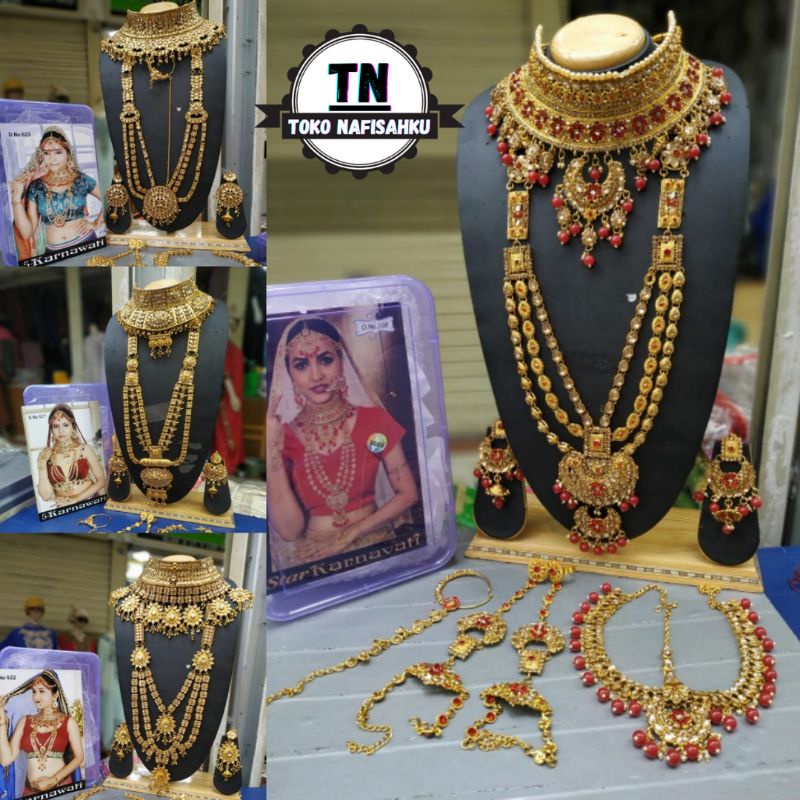 acesoris pengantin | kalung pengantin India | kalung pengantin ala india | acc pengantin | perhiasan