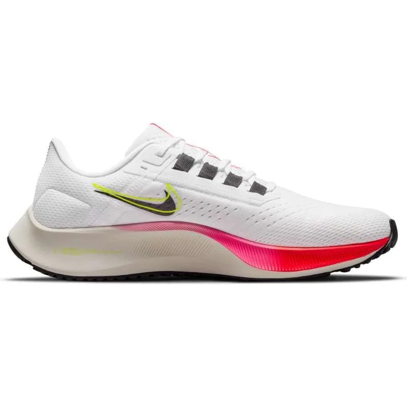 Nike Air Zoom Pegasus 38 FlyEase White Football Grey Pink Blast Black Original