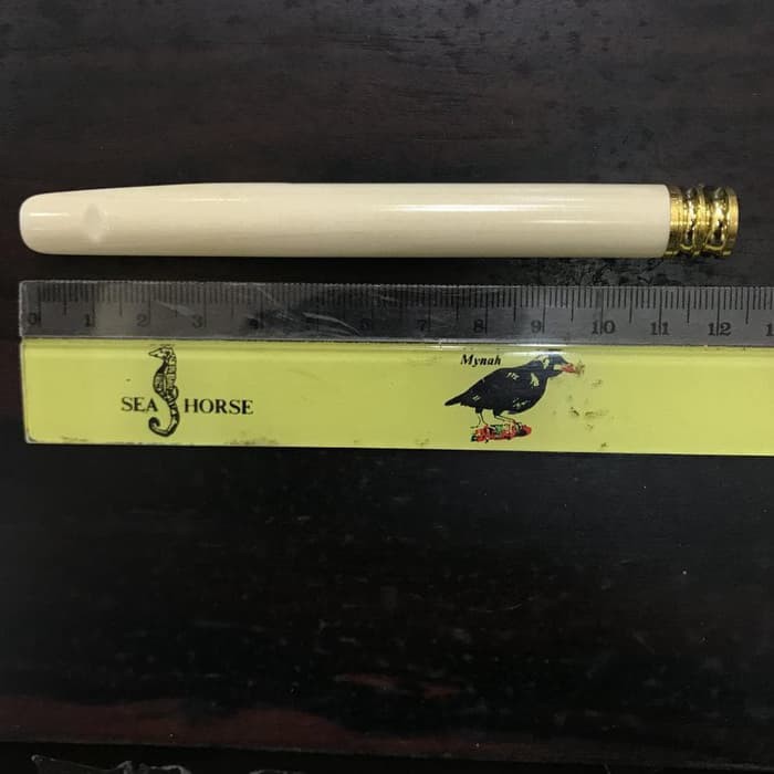 Pipa Rokok 12cm Gading Filter Saringan 99 MIRIP ASLI