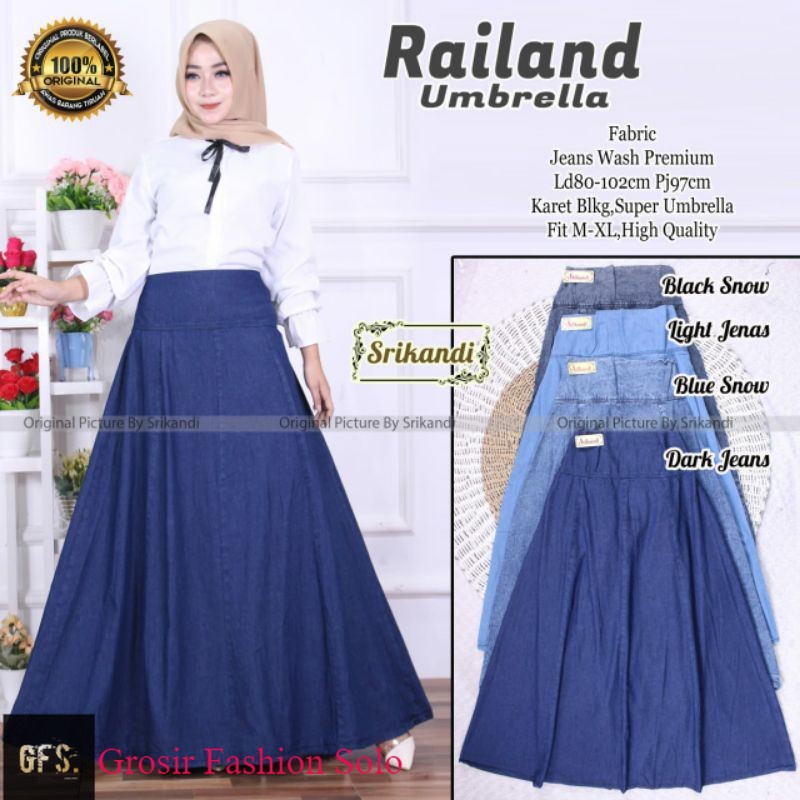 RAILAND UMBRELLA | Rok Jeans by Srikandi