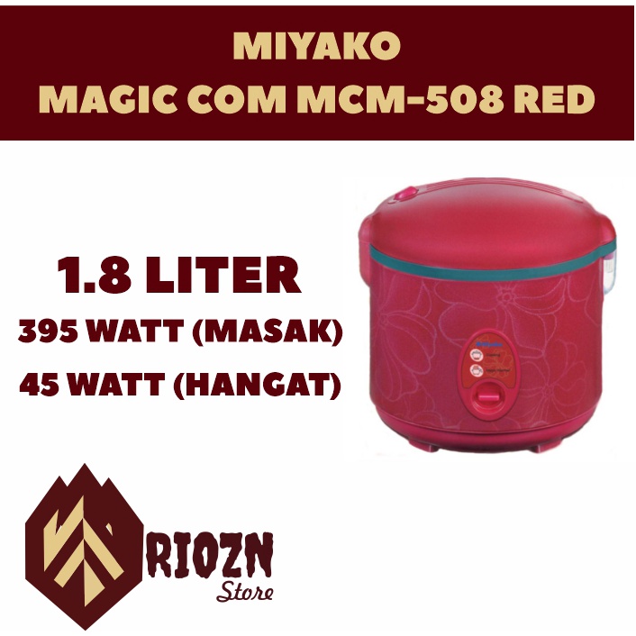 Magicom miyako mcm 508 R /rice cooker miyako 1.8L