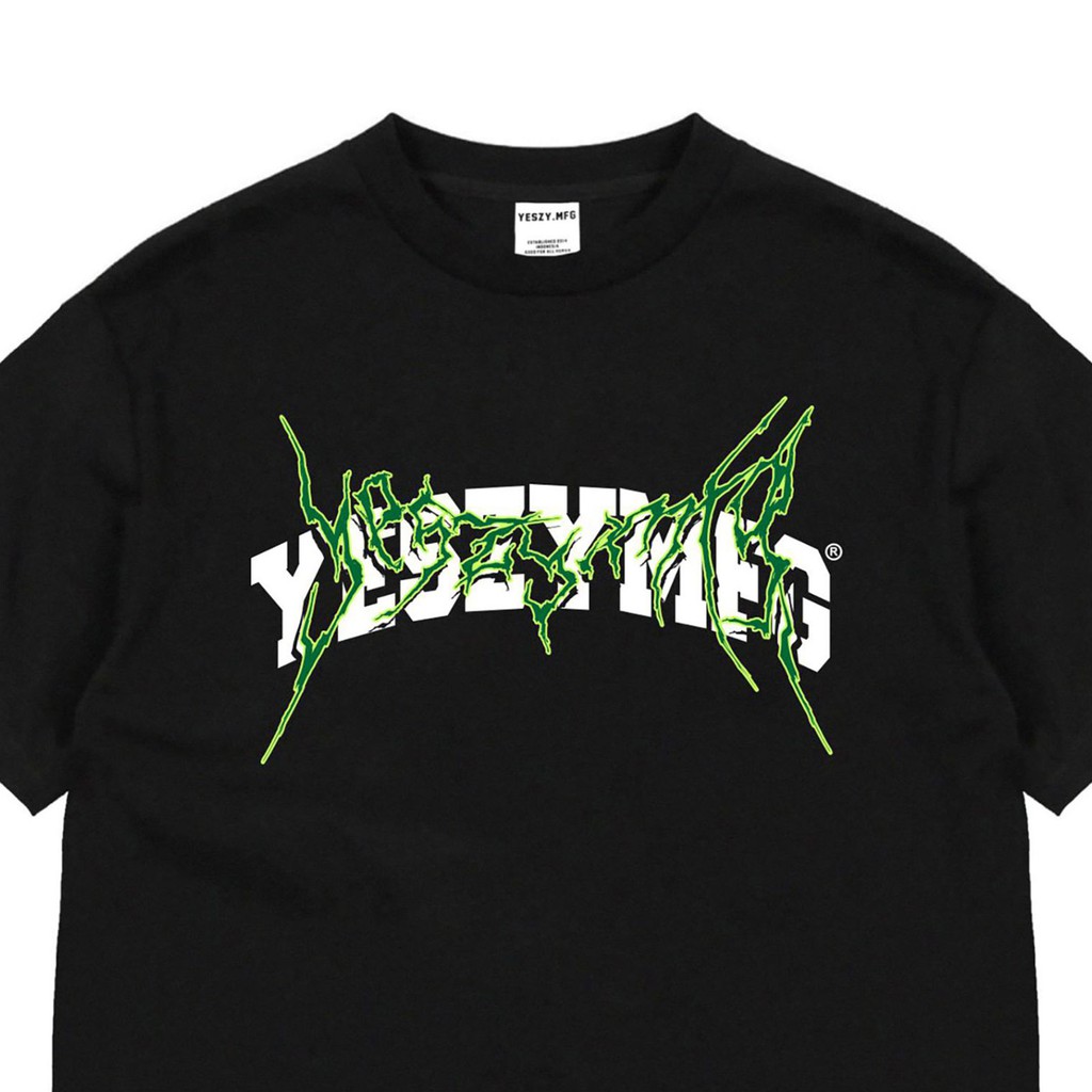 YESZY.MFG Tshirt Black Cyber Storm