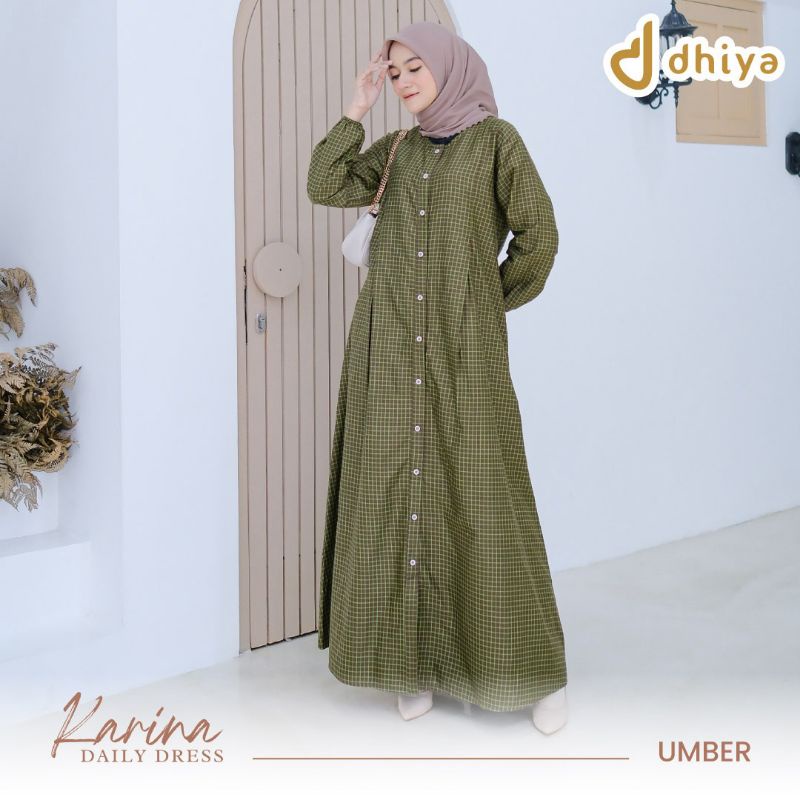 PRE ORDER KARINA DAILY DRESS by Dhiya Official - Matterial Katun Jepang Tokai