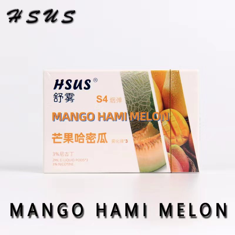 [RELX Pod] the Hsus Pods Compatible with Relx infinity/Essential/Phantom vape pod  [3pods/pack]-Mango Hami Melon