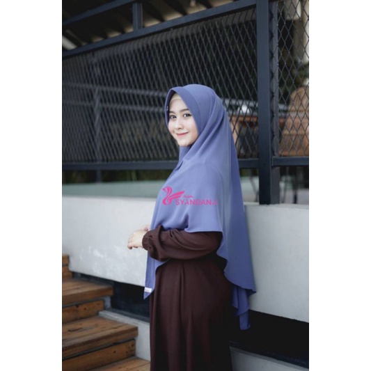 Lisya size M by Hijab Syandana/Khimar syar'i/jilbab syar'i/hijab terbaru