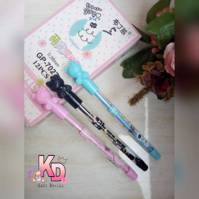 

Pulpen Gel Hello Kitty Bulpen Karakter Pena Bolpoin Alat Tulis Murah by Kadodeviku