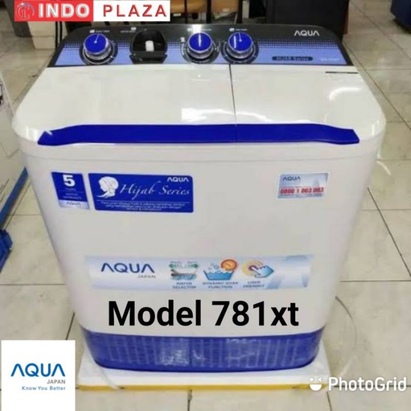 Mesin cuci AQUA 2 tabung 7kg / 7 kg QW-781 xt / 780 xt / 761 xt / 750 xt