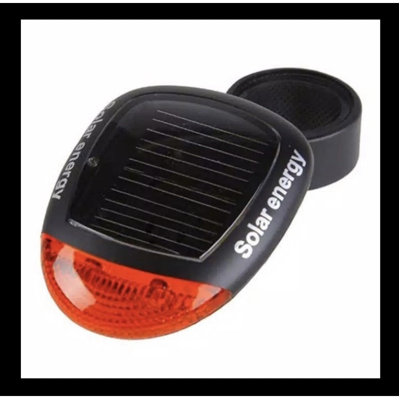Lampu Belakang Sepeda LED Solar Cell / Tenaga Panas Matahari Goes. Termurah Dan Original