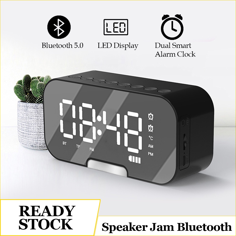 Speaker Jam Bluetooth Portable Wireless FM Radio Wireless Bass Mini Stereo LED Display Alarm