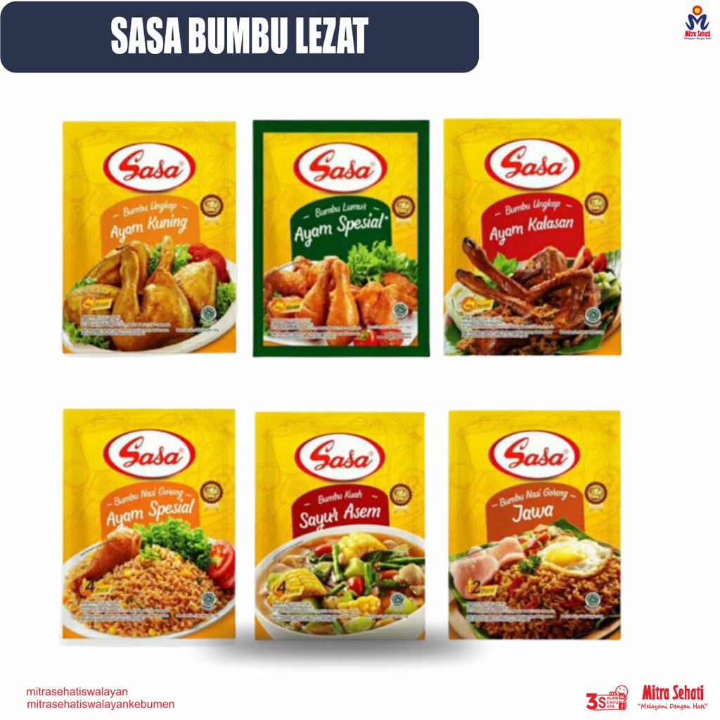 

SASA BUMBU LEZAT / BUMBU SASA / BUMBU OPOR / BUMBU SERBAGUNA AYAM [ Mitra Sehati Swalayan ]