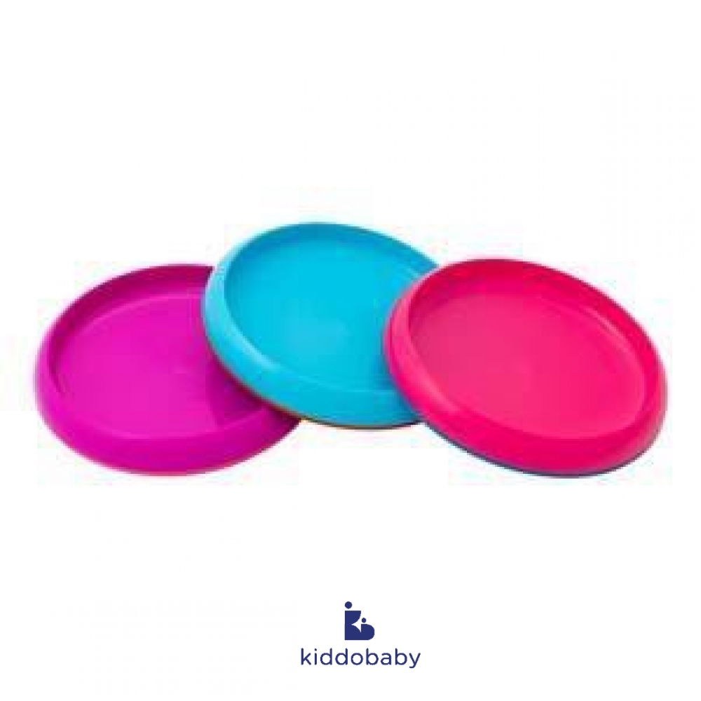 Boon Plate Nonskid Pink